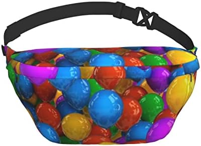 Renkli Balonlar Koşu Bel Paketleri Erkekler Kadınlar İçin Ayarlanabilir Crossbody Sırt Çantası omuzdan askili çanta Spor Paketi