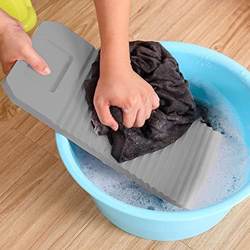 HEMOTON Plastik Washboard El Yıkama Kurulu: Giyim İç Çamaşırı Yıkama Kurulu Gri El Yıkama Giysi Aracı için Manuel Giyim Çamaşır