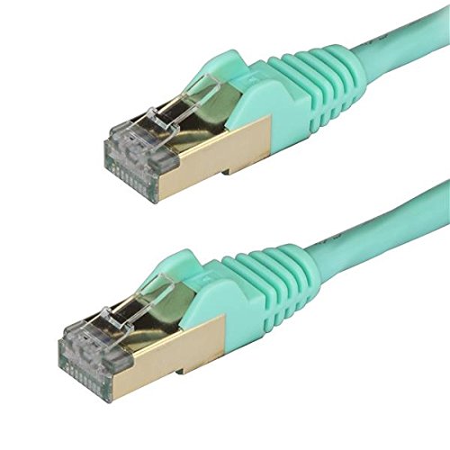 StarTech.com Cat6a Ethernet Kablosu - Korumalı (STP) - 2 m, Siyah