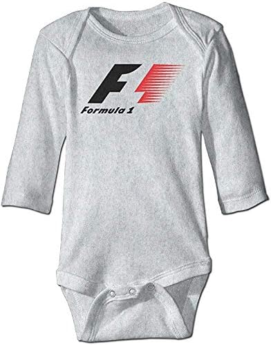 Fengziya Bebek F1 Yarış Formülü 1 Bebek Uzun Kollu Bodysuit 0-24 Ay