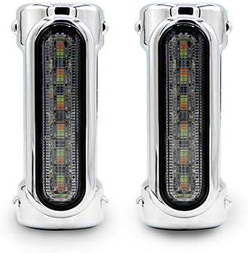 Motosiklet karayolu bar ışıkları Switchback sürüş ışıkları LED dönüş sinyali beyaz Amber LED lamba için 1-1 / 4 inç Crash barlar