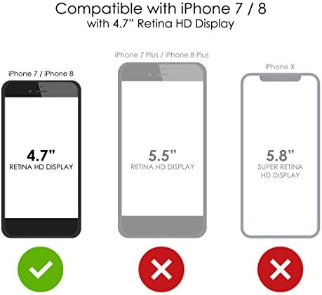 Distinctİnk Temizle Darbeye Hibrid Vaka iPhone 7/8 / SE (2020 Model) -4,7 Ekran - TPU Tampon, Akrilik Arka, Temperli Cam Ekran