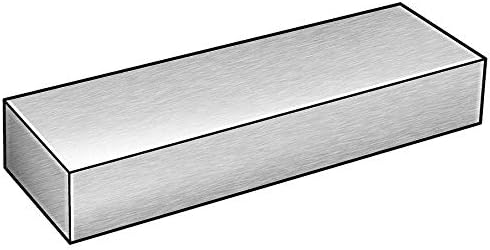 Karbon Çelik Dikdörtgen Çubuk Stok, 0.187 Kalın, Alaşım 1018, 1-1/2 W X 6 ft. L, Cilasız