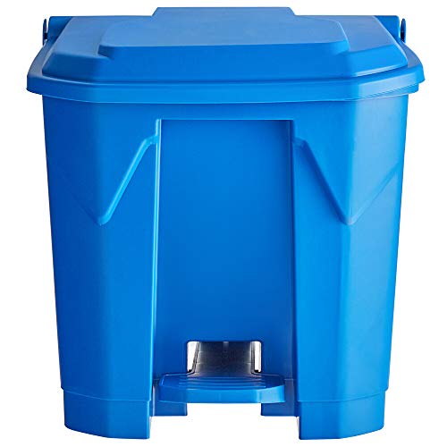 15 Paket! 32 Qt. / 8 Galon / 30 Litre Mavi Dikdörtgen Basamaklı Çöp Kutusu Çöp Torbası Dahildir . Çöp kutusu Mutfak çöp tenekesi