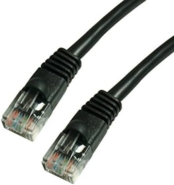 GRANDMAX CAT6 10 ' FT SİYAH RJ45, 550MHz, UTP Ethernet Ağ Yama Kablosu Snagless / Kalıplı Kabarcık Önyükleme