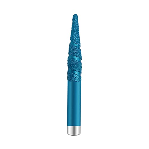 Mavi 14mm Çap 120Mm Bıçak Genişliği 180Mm Toplam Uzunluk Taş Malzeme ve Granit için Lehimli Taş Oyma Bıçağı
