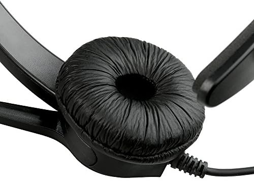 AGPtEK 2.5 mm Mono Kulaklık için Masa Telefonları, 6FT Eller-Serbest Gürültü Iptal mikrofonlu kulaklık, mikrofon, konfor Fit