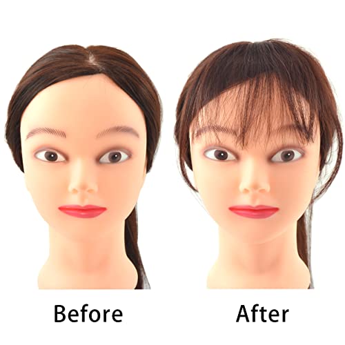 Saç tokası Patlama Wispy İnsan Saç Patlama Hairpieces Kadınlar için Saçak Temiz Sahte Patlama Tapınaklar ile Parti ve Günlük