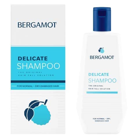 BERGAMOT Normal ve Kuru/Hasar Görmüş Saçlar için Orijinal Narin Şampuan 6.76 Fl Oz. (4 Paket)