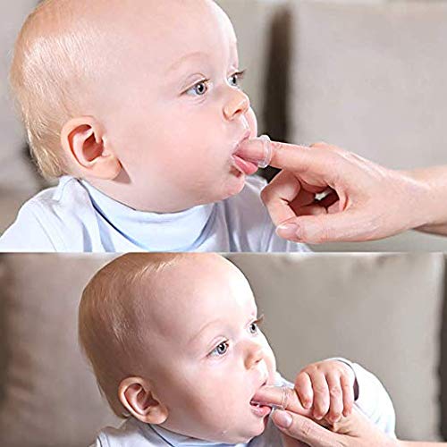 Bebé Cepillo Polvo Dientes Set 6 Pcs Dedo Limpia Flexible Oral Quita Bacterias
