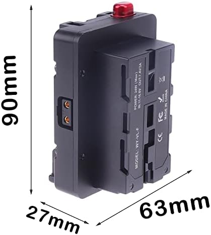 Kokıya V-Montaj Pil Dağı Güç Plakası Adaptörü DSLR Aynasız Sinema Video Kamera NP-F Pil kamera monitörü