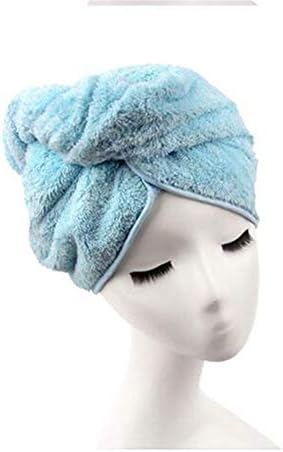 Kadın Banyo duş bonesi Süper Emici Saç Havlu Kuru saç bonesi Havlu Türban Şapka Sarılmış Kafa Çabuk Kuruyan Düz Renk 2B Bayanlar