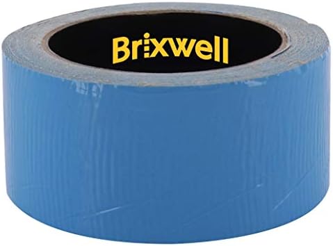 ABD'de Üretilen Brixwell Mavi Çift Kaplamalı Halı Bandı 2 İnç x 12 Yard