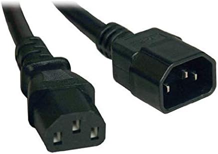 Tripp Lite Bilgisayar Güç Uzatma Kablosu 13A, 16AWG (IEC-320-C14 ila IEC-320-C13) 6-ft.(P004-006-13A) Siyah