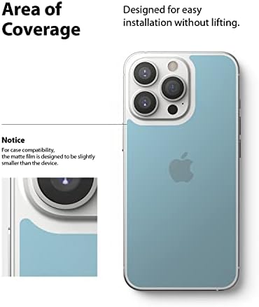 Ringke Arka Ekran Koruyucu [2-Pack] Anti-Parmak İzi Arka Mat Film iPhone 13 Pro Ekran Koruyucu ile Uyumlu (6.1 inç, 2021) - Mat