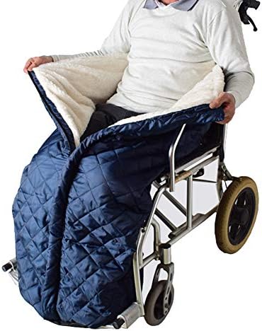 NACHEN Su Geçirmez Polar Astarlı Tekerlekli Sandalye Battaniyesi, Alt Gövde için Fermuarlı Tekerlekli Sandalye ısıtıcı Kapak