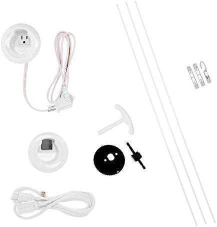 Wiremold Kablo Yönetim Kiti, Duvar Düz Ekran TV Tel ve Kablo Hider Organizatöründe, Gömme Duvar Sisteminde, Beyaz, CMK70