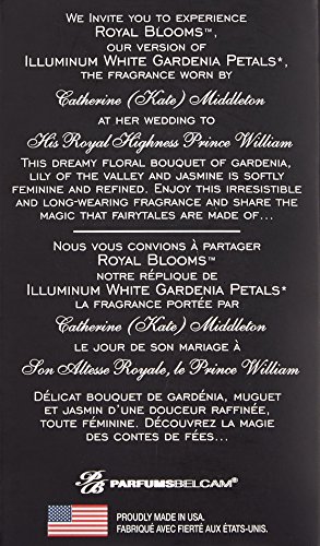 PB ParfumsBelcam Royal Blooms İlluminum Beyaz Gardenya Yaprakları Versiyonumuz Eau de Parfum Sprey, 1.52 Floz