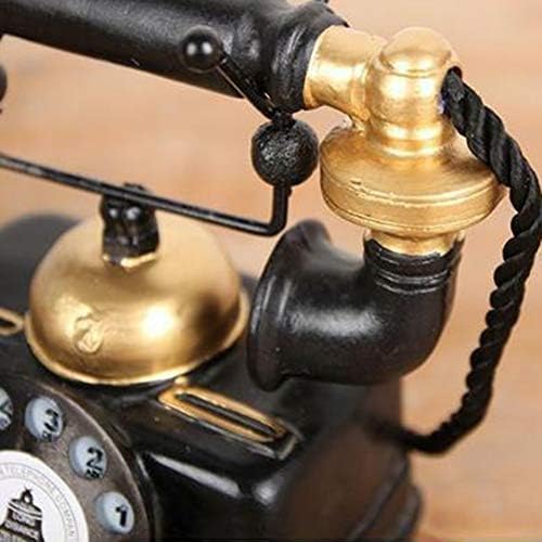 XJJUN Retro Telefon Modeli, Vintage Telefon Heykelcik, Sanatçı Antika telefon süsü için Ev Cafe Bar Mağaza Dekorasyon Hediye