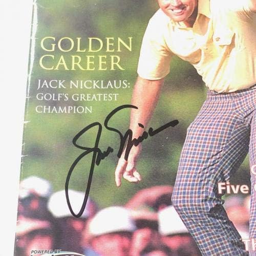 Jack Nicklaus İmzalı Beckett Golf Dergisi PSA / DNA LOA İmzalı-İmzalı Golf Dergileri