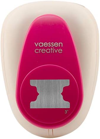 Vaessen Creative Craft Paper Punch, Etiket, X-Large, DIY Projeleri için, Scrapbooking, Kart Yapımı ve Daha Fazlası, Çok Renkli,