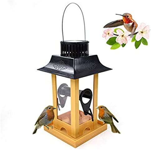 SLATİOM Büyük Kapasiteli Pet Kuş Besleyici Asılı Güneş Deniz Feneri Açık Bahçe Eğlenceli Dekorasyon Pet Besleme Aracı
