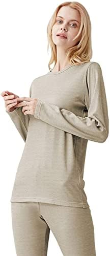 RYUMD kadın Anti-Radyasyon Uzun Iç Çamaşırı Seti, 5G Iletişim Izleme Odası EMF Kalkanı 100 % Gümüş Elyaf Iç Çamaşırı (Renk: Paçalı