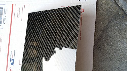 Gerçek Karbon Fiber Fiberglas Panel Levha Levha 6 ×24 ×1/32 Parlak Bir Tarafı