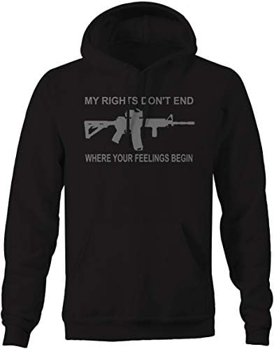 Yaşam tarzı Graphix Hakları Bitmiyor Duygu Başlar NRA Silah AR15 2nd Hoodies Erkekler için