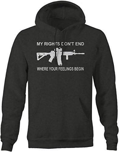 Yaşam tarzı Graphix Hakları Bitmiyor Duygu Başlar NRA Silah AR15 2nd Hoodies Erkekler için