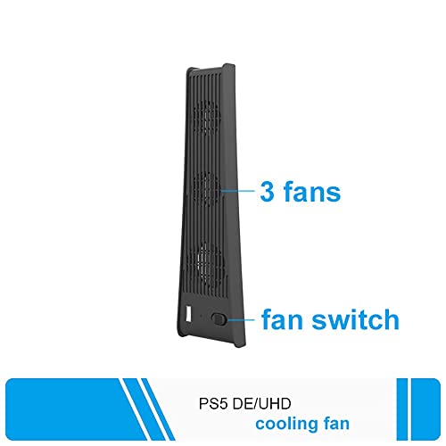 Soğutma Fanı için PS5 DE / UHD Soğutma Fanı için P5 Aksesuarları Yatay Uyumlu Sessiz Soğutucu Fan Verimli Soğutma Sistemi Beyaz