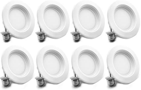 Bıoluz LED 4 LED Güçlendirme Gömme ışık 65W Eşdeğeri (10W Kullanarak) 700 Lümen, 90 CRI, Kısılabilir, UL Listeli MSK JA8 Başlık