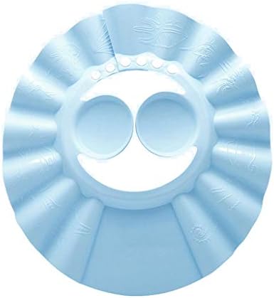 ZJF Bebek Şampuanı Kapağı Reçine Ayarlanabilir Su Geçirmez Kulak Koruyucu çocuk Duş Başlığı (Renk: Mavi)