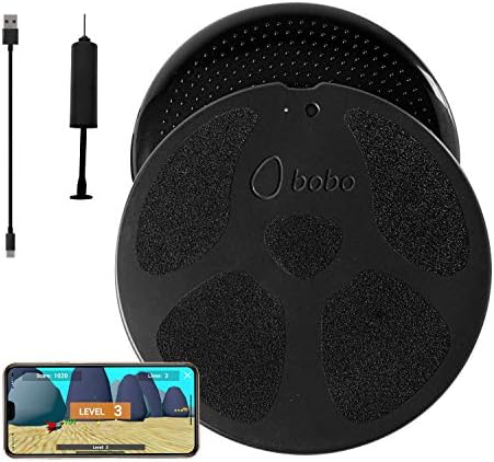 BoBo Core Trainer Balance Board, Ücretsiz Bağlı Oyun ve Egzersiz Uygulaması ile Tüm Aile Fitness Cihazı. Dahili Bluetooth Hareket