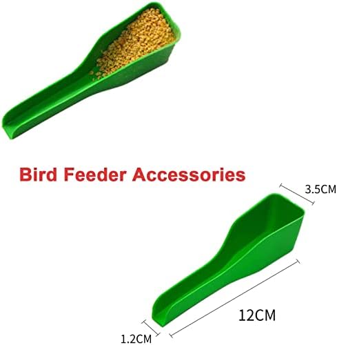 HİKATOP 2 adet Kuş Besleyici, Güvercin Kuş Kafesi Aksesuarları, Pet Kuş Waterer Çift Plastik Tohum Su Besleyici Bardak Ayakta