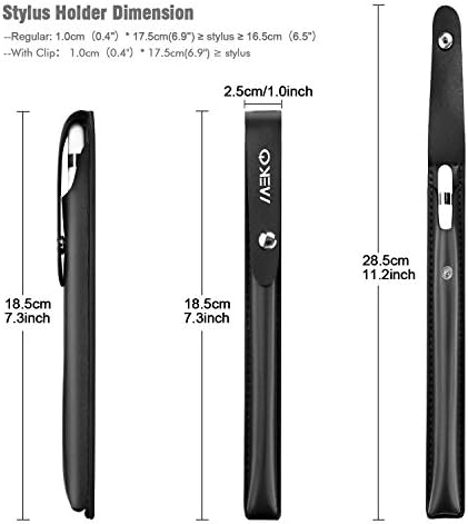 Meko 2 Paketleri Stylus Kalem Kılıf Tutucu Kollu için Apple Kalem (1st ve 2nd Gen), Prim Hakiki Deri Kılıf Kılıfı Dahili Elastik