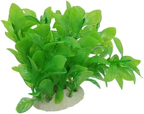 EuisdanAA Plastic Aquarium Artificial Leaf/Plant Decor, Green( Decoración de plantas / hojas artificiales para acuarios de plástico,