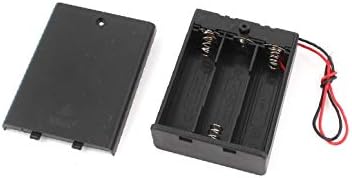X-DREE ON / OFF Anahtarı Plastik 3x1. 5 V AA Piller Tutucu Kılıf saklama kutusu (Interruptor de ENCENDİDO/APAGADO Plástico 3x1.