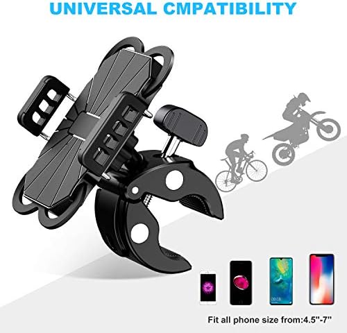 WeGuard Bisiklet ve Motosiklet Telefon Dağı - Evrensel Bisiklet Gidon Cep Telefonu Tutucu, Bisiklet Cep Telefonu Tutucu iPhone