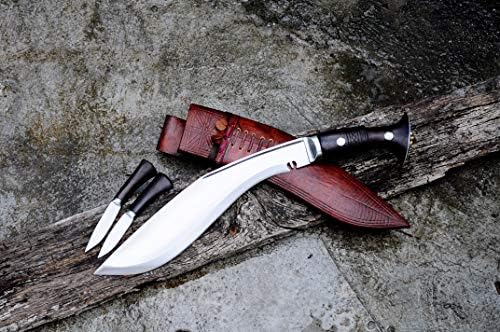 Otantik Nepal khukuri-12 inç uzun Bıçak El Yapımı Survival kukri-khukuri - bıçaklar Nepal-Temperli-Keskinleştirmek-kullanıma