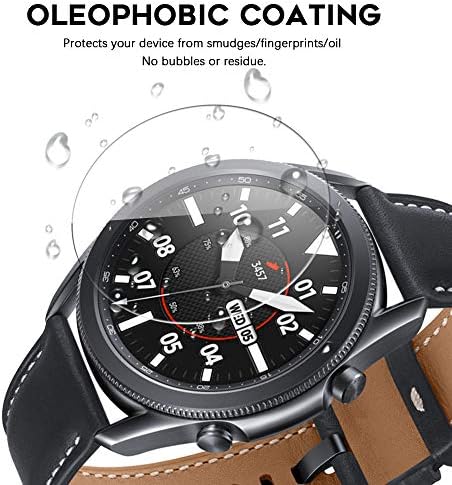 (2 + 2 Paket) Samsung Galaxy Watch 3 45mm için Uyumlu Seltureone Ekran Koruyucu ile Kılıf Kapak, yumuşak PC Koruyucu Tampon Kabuk