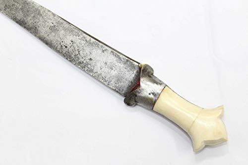 Rajasthan Taşlar Hançer Bıçak eski Çelik Bıçak Deve Kemik Çip yeni Kolu P 10