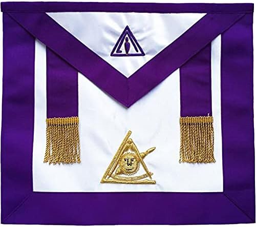 Masonik Geçmiş Üç Kez Şanlı Usta PTİM El İşlemeli Önlük