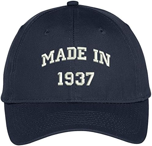 Trendy Giyim Mağazası 1937-81st Doğum Günü İşlemeli Yüksek Profilli Ayarlanabilir Beyzbol Şapkası