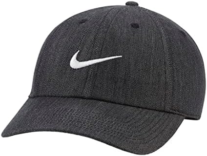 Nike Unisex's U NSW H86 Swoosh Kot Kap Şapka, Siyah / Beyaz, 1 BEDEN