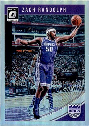 2018-19 Donruss Optik Prizm Holo Refrakter Basketbol 81 Zach Randolph Sacramento Kings Resmi NBA Ticaret Kartı Panini Amerika'dan