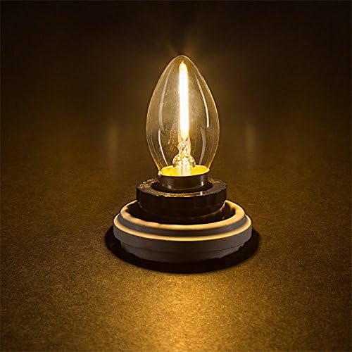 C7 LED gece lambası Ampul, şamdan LED Filament Ampuller, klasik Edison Tarzı E12 Mum tabanı, 0.5 Watt ampul, işareti ışık yedek