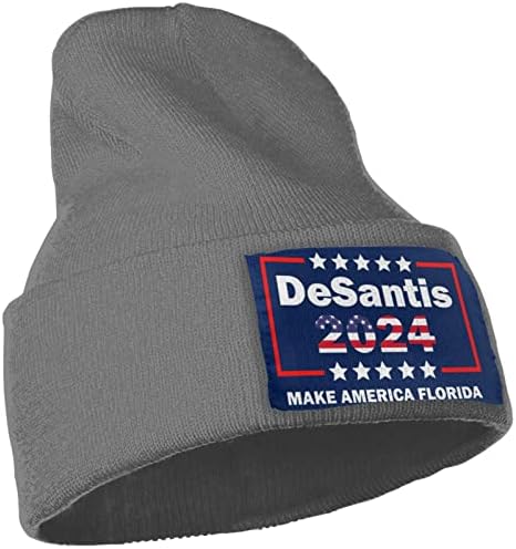 KATAKU Yapmak Amerika Florida, Desantis 2024 Seçim Yetişkinler Örgü Kap Sıkı Hedging Rahat Bere Sıcak Şapka Derin Heather