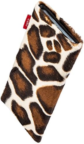 TCL 20L için fitbag Bonga Zürafa Özel Tailored Kol / almanya'da yapılan / İnce İmitasyon Kürk kılıf Kapak Ekran Temizleme için